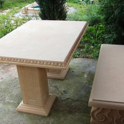 Table Et Banc En Pierre Www.nicefontaines.com 